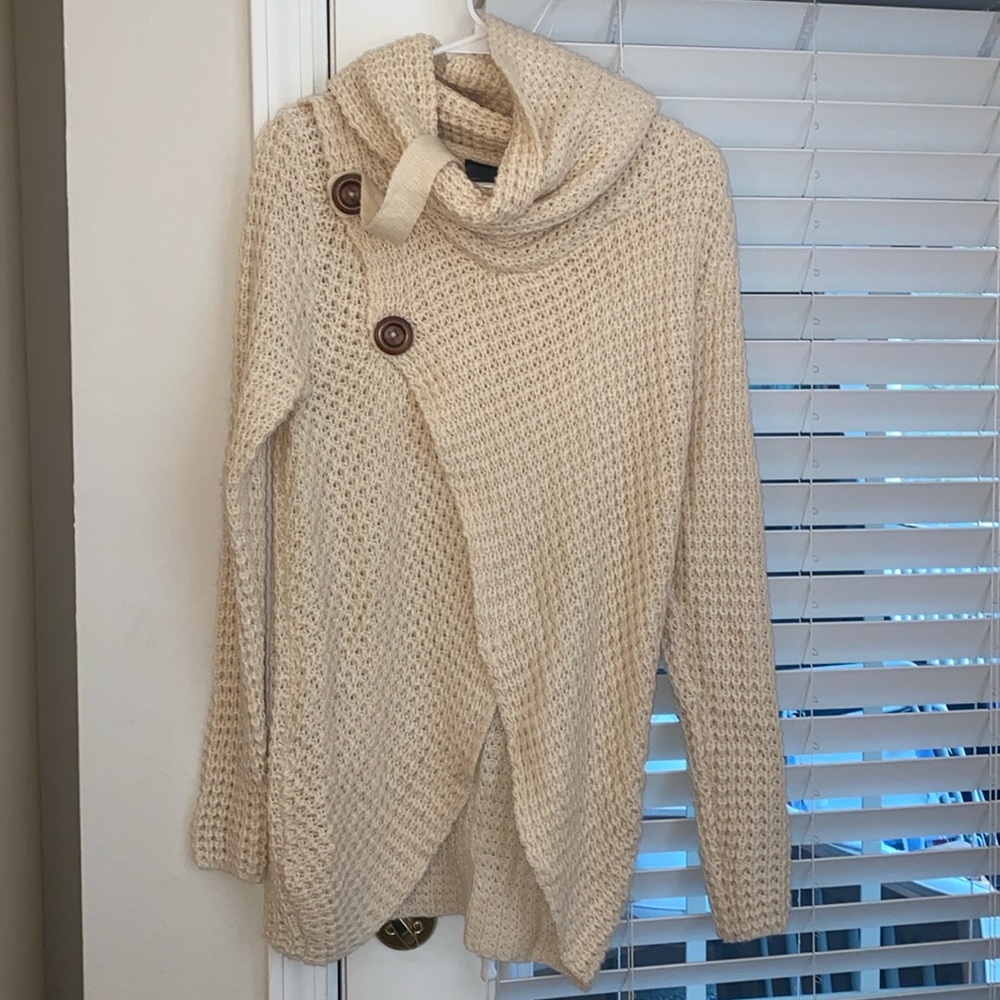 Cream Tunic Sweater